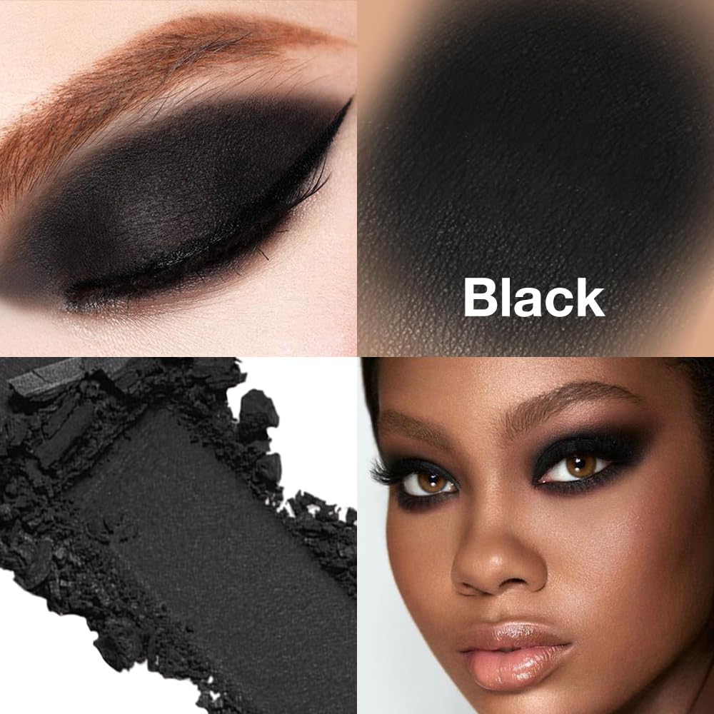 AMY'S DIARY White Black Pink Matte Eyeshadow Palette 3 pics set – Long-Lasting & Highly Pigmented, Vegan & Cruelty-Free