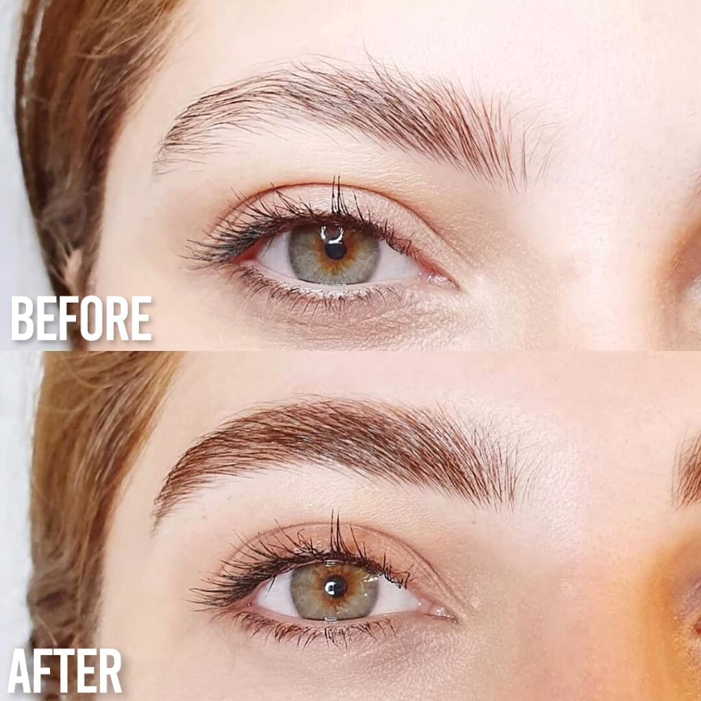 Eyebrow Serum - Brow Serum for Ticker, Longer and Fuller Brows - Visible Results after 4 weeks - Restore Natural Grow and Reduces Hair Loss - Vegan and Cruelty-free Formula - Luxe Cosmetics