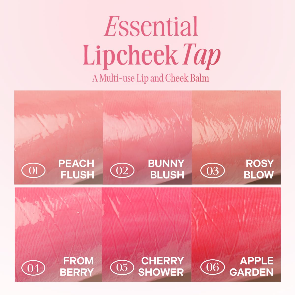 CLIO Essential Lip & Cheek Tap, Easy to Use, Glides on Effortlessly, Non-Greasy, Travel-Sized Creamy & Blendable Color For Lips & Cheeks (05 CHERRY SHOWER, One Size)