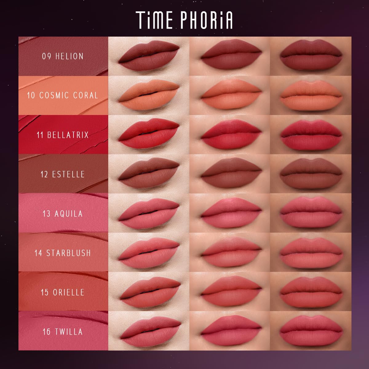 NEBULA VELVET LIP CREAM-Long Lasting Lip Stain, Waterproof and Transfer Proof Lip Tint, Matte Finish Lipstick, Smooth Out Lip Lines, Lightweight Lip Cream, High Coverage (12 ESTELLE)