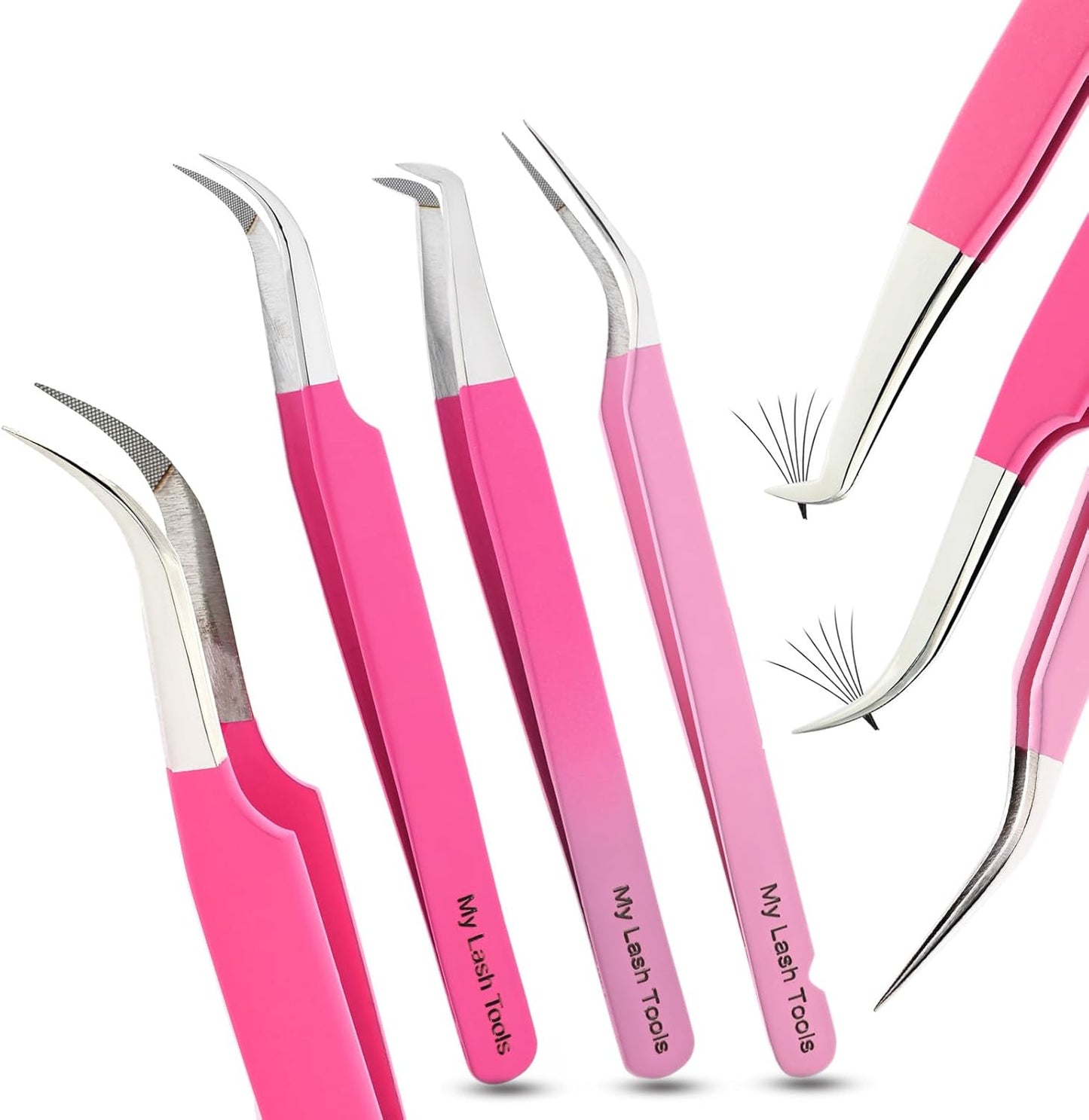 My Lash Tools New Isolation Lash Tweezers For Eyelash Extensions Best for Individual Isolation & Classic Lashes Japanese Stainless Steel Lightweight Precision Lashing Twisers (CEC-JP/05)