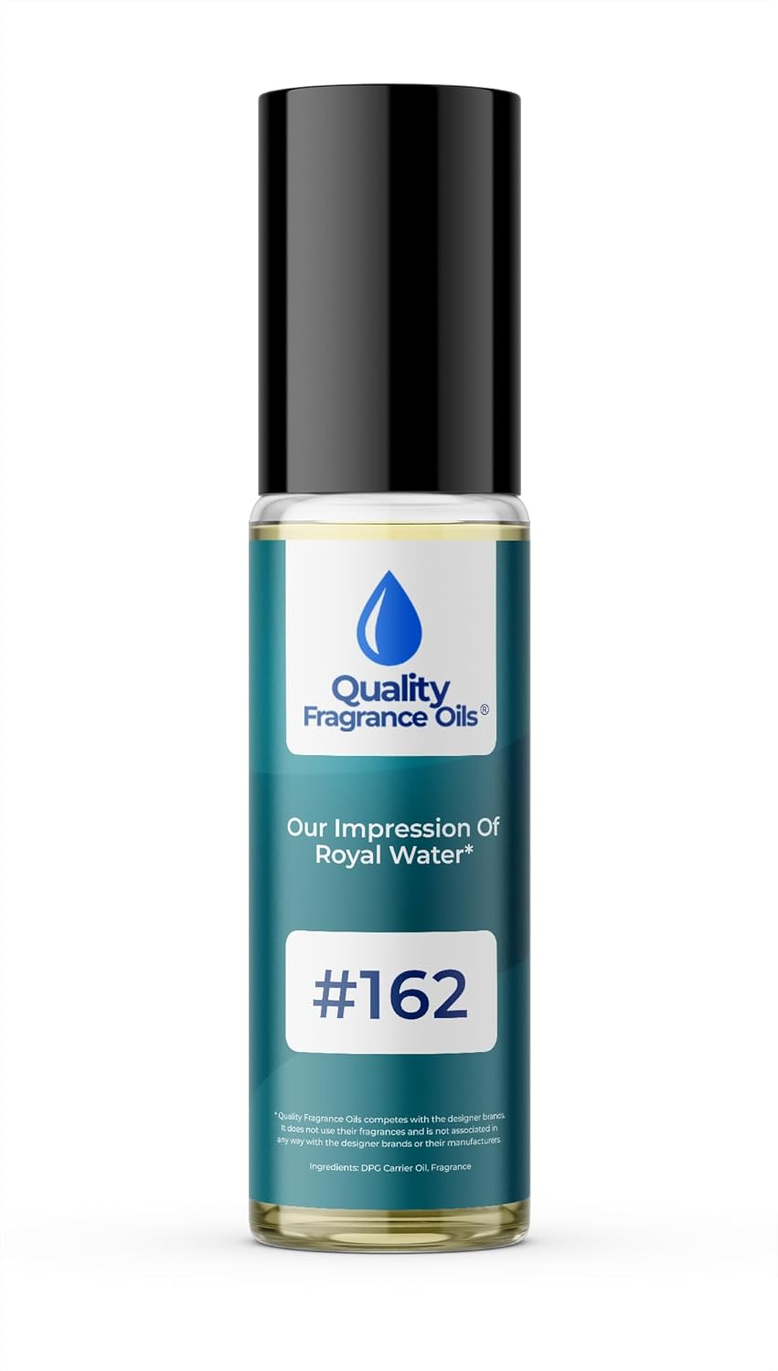 Quality Fragrance Oils' Royal Water Impression #162 | Long-Lasting Perfume Oil, Alcohol-Free, Strong Scent, 10ml Roll-On | Affordable Alternative to Designer Fragrances