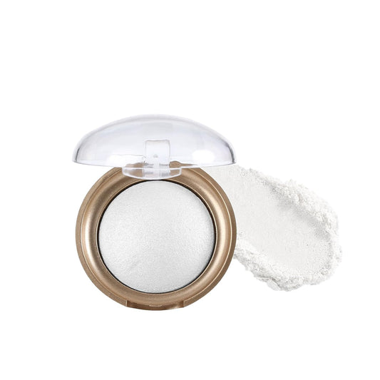 Baked Highlighter Contour Powder Sheer Pearl Shimmer Shades for Face Highlighter Makeup Brighten Up (301-Moonlit)