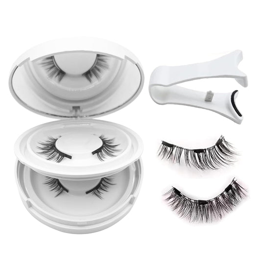 Ealra Craft Magnetic Eyelashes with Applicator,Lumentes Magnetic Eyelashes,3D Soft Flex,Reusable No Glue Needed Soft Lashes for Wmen with All-Day Wear(Natural#04+Fuller#05)