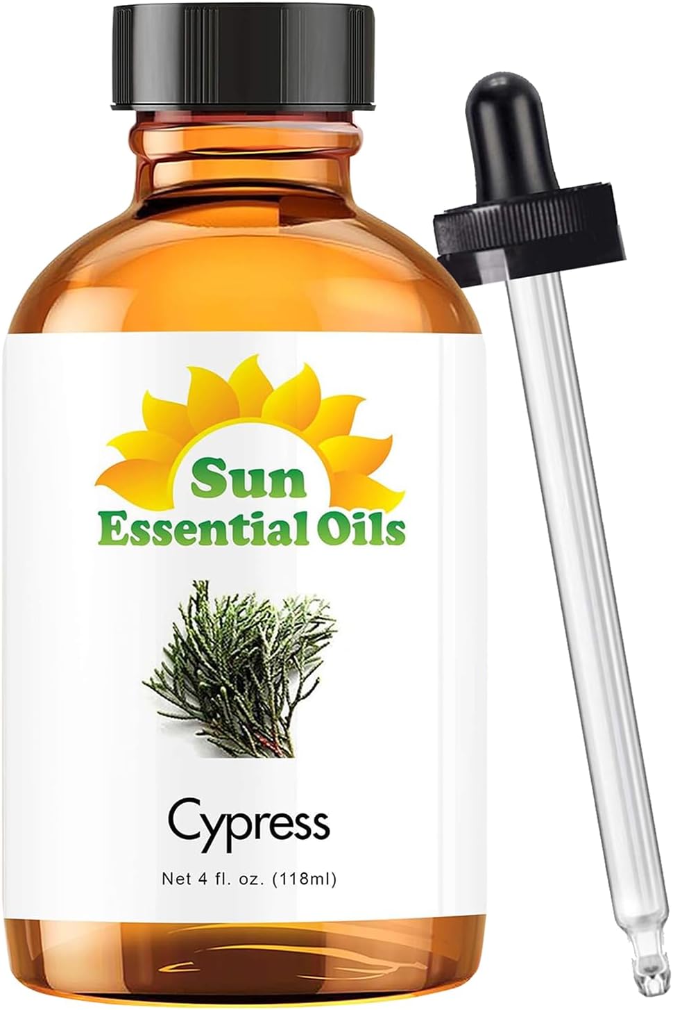 Sun Essential Oils 4oz - Cypress Essential Oil - 4 Fluid Ounces - Cypress Oil
