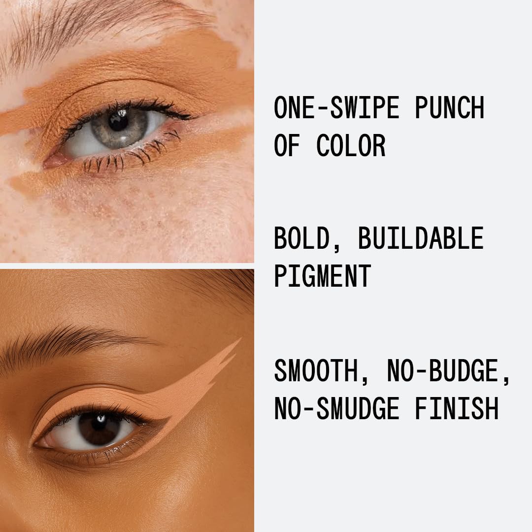 aboutface Matte Fluid Eye Paint Light Transcending – High-Pigment Liquid Eyeshadow, Long-Lasting, No-Budge Matte Finish, Vegan & Cruelty-Free (Creamsicle Orange)