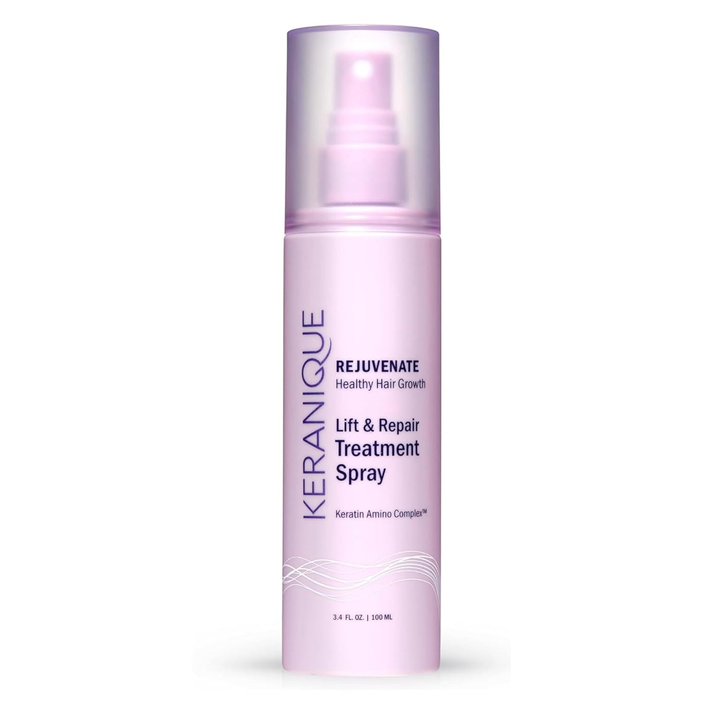 Keranique Lift and Repair Treatment Spray, Keratin Hair Treatment Instant Volume and Body Amino Complex, Free of Sulfates, Dyes and Parabens, Unscented, 3.4 Fl Oz, 1 pack (40041-3.4 fl. oz.)