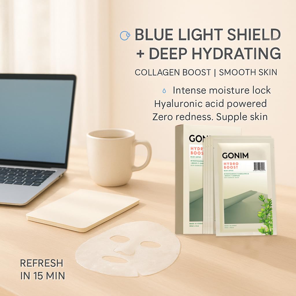 Face Mask Korean Skin Care with Hyaluronic Acid & Collagen Activation- Face Masks Skincare Hydration, Anti Aging & Moisturizing Sheet Mask for All Skin Korean Face Mask 10 Sheets