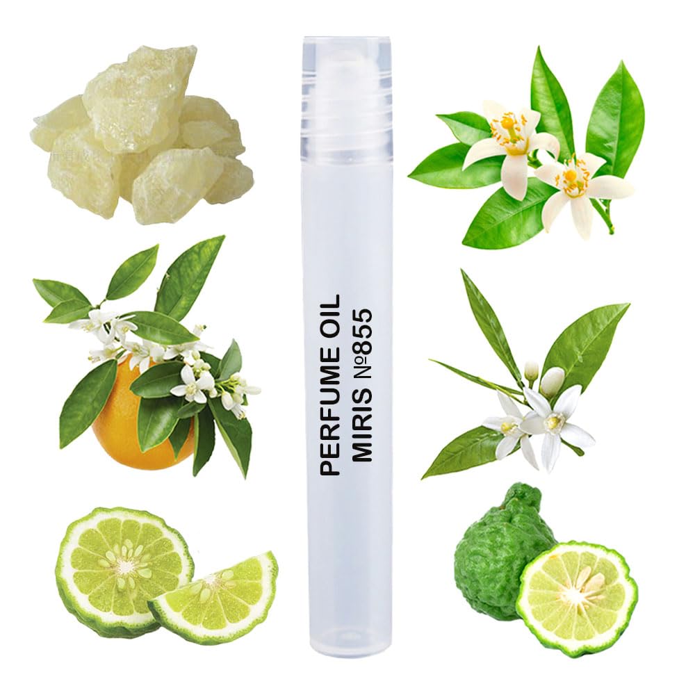 MIRIS Perfume Oil No. 855, Inspired by Tm Cologne, Long-Lasting Unisex Roll-On For Women and Men, Rollerball 0.34 Fl Oz / 10 ml