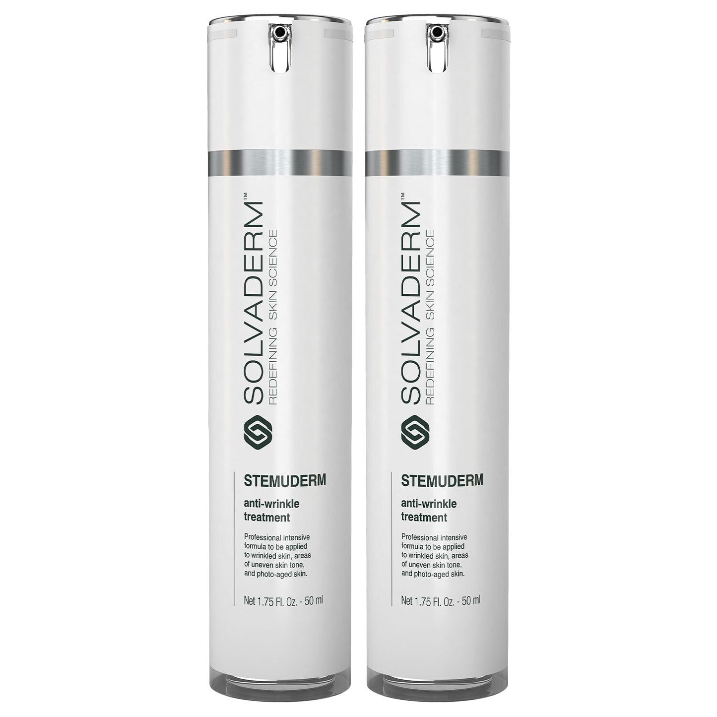 Stemuderm Face & Eye Cream - Anti Aging Skincare - Daily Moisturizer for Fine Lines, Wrinkles & Eyebags - Supports Production of Collagen & Elastin - Organic Stem Cell Complex - 1.7 oz (Pack of 2)