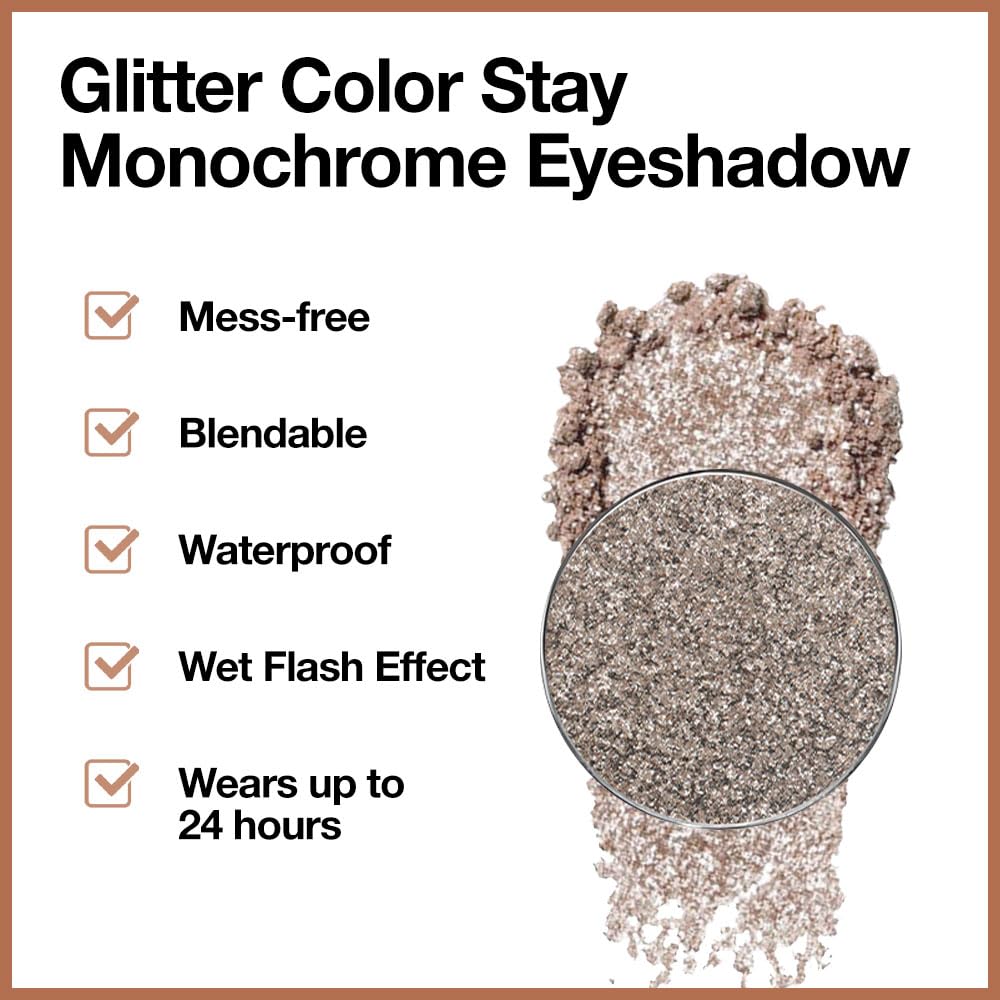 Taupe Gray Brown Monochrome Shimmer Eyeshadow Palette Makeup,Long Lasting Naturing-Looking Lightweight Glitter Single Eyeshadow,Neutral Powde Eye Shadow for Older Women