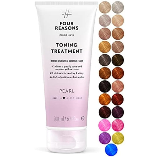 Color Mask Pearl Blonde Toning Treatment - 27-Color, Color-Deposit Conditioner for Color-Treated Hair - Vegan, Cruelty-Free, 6.76 fl oz