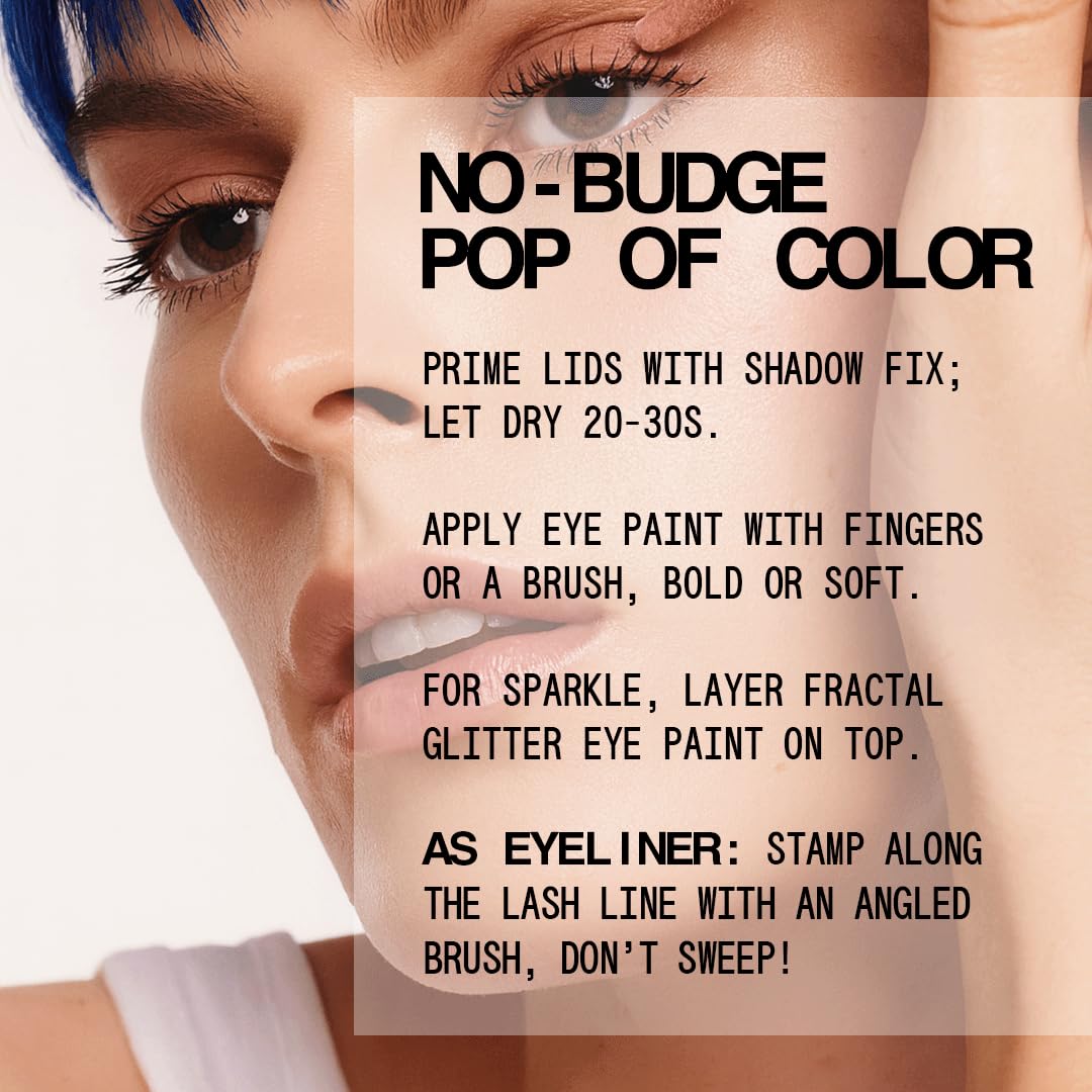 about-face Matte Fluid Eye Paint White Noise – High-Pigment Liquid Eyeshadow, Long-Lasting, No-Budge Matte Finish, Vegan & Cruelty-Free (White)