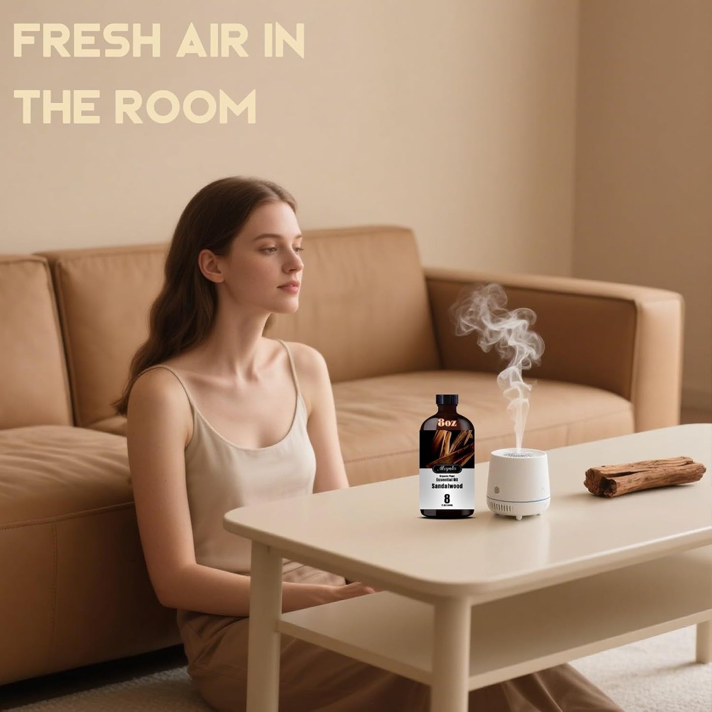 Sandalwood Fragrance Oil-Sandalwood Essential Oil 8.33oz (250ml)-100% Pure Natural Scent for Diffusers, Candles, Soap Making & Aromatherapy-Relaxing Home & Gift Essential Oil for Bath, Massage