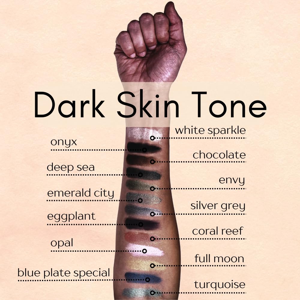 Coral Reef Dark Peach Pink Loose Eyeshadow Powder Pigment, Single Glitter Mineral Dust Jar Pot, Talc & Paraben Free, No Animal Testing & Cruelty Free