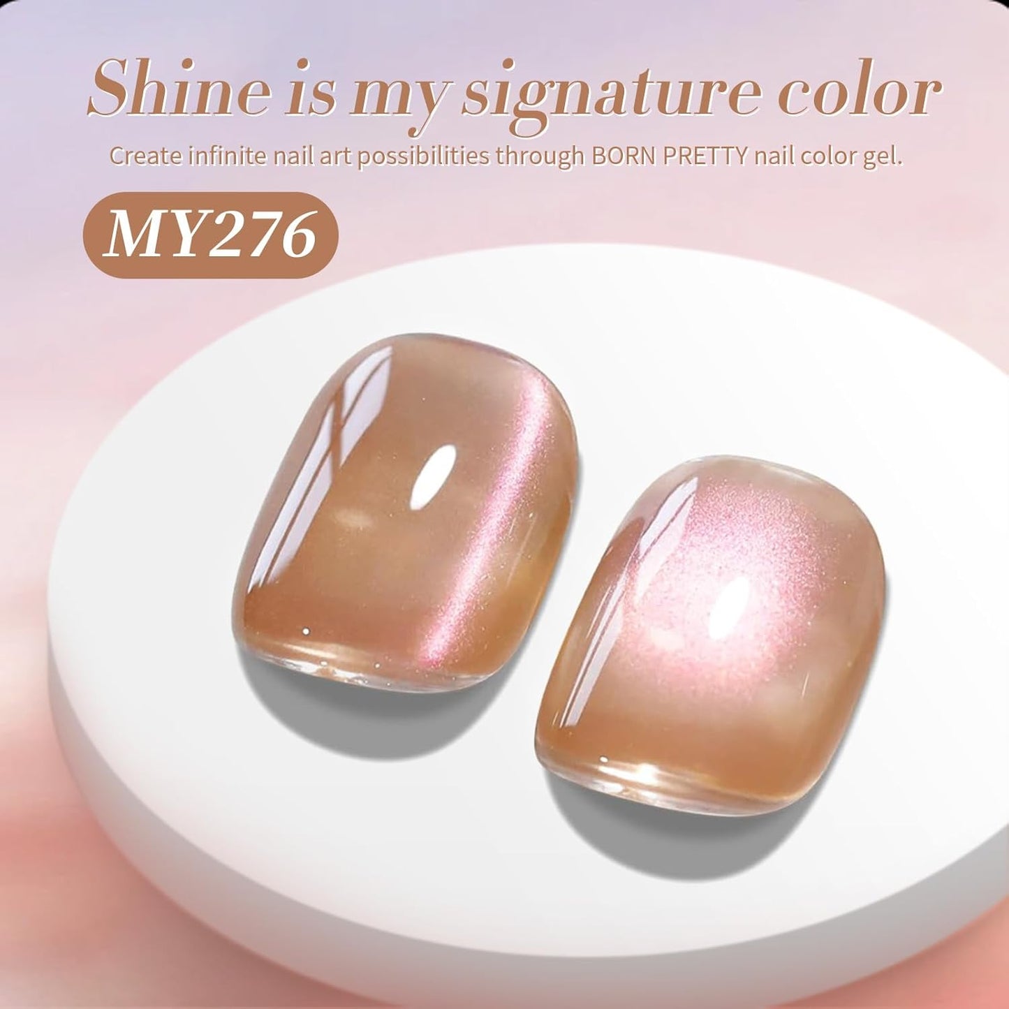 BORN PRETTY Cat Magnetic Eye Gel Nail Polish Crystal Light Vei Magnetic Gel Polish Nail Art Manicure DIY at Home 15ML