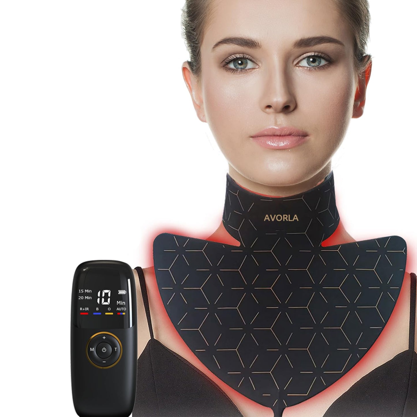 LED face Mask, Skin Light Therapy Mask, Infrared Light Treatment, Photon Mask, Portable Facial Skincare for Home and Travel