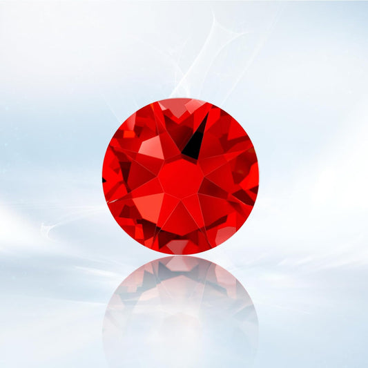 Novani Dark Red Rhinestones 1440pcs Flat Back Round Rhinestone Style 2088 Sparkly Crystal Gemstones for Nail Art and Crafting SS20,4.6-4.8mm