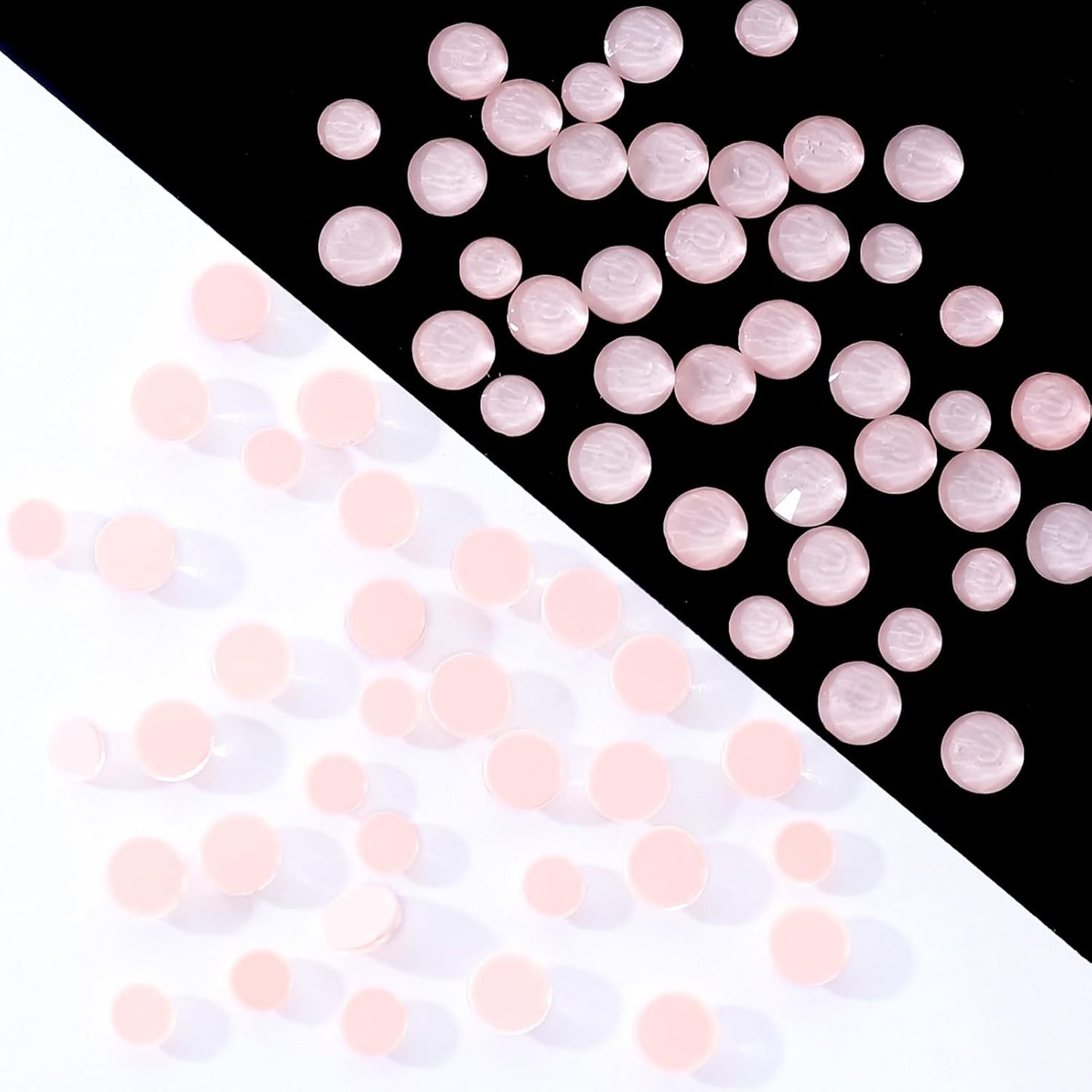 Mocha Rose Flatback Rhinestones, Glass Rhinestones for Nail Art and Craft, Glue Fix, Loose Crystal Gemstones(Mocha Rose, SS20, 1440pcs, 4.6-4.8mm)