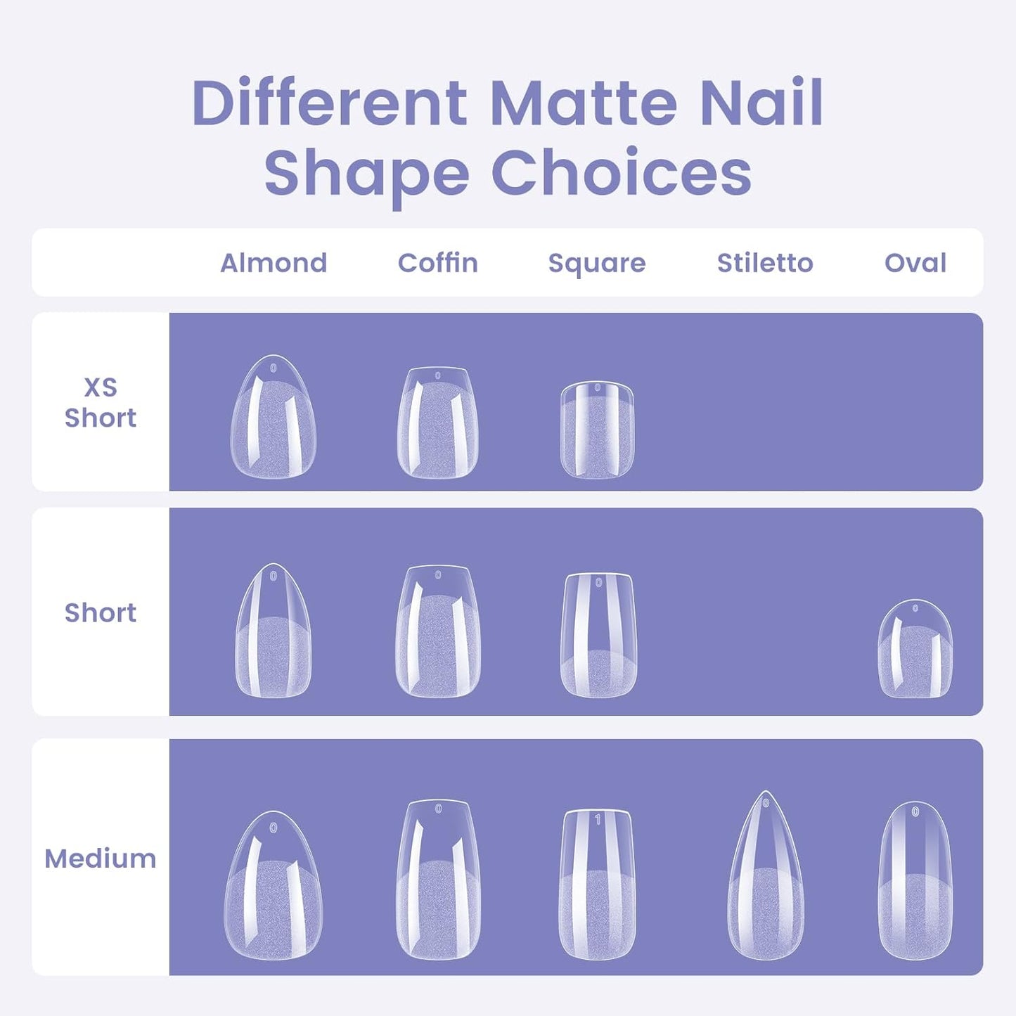 Short Almond Nail Tips: 240PCS Soft Gel Pre-Shaped Acrylic Fake Almond Nail Tips, 12 Sizes Full Cover Clear Press on Nails for Girls Women Nail Art Design