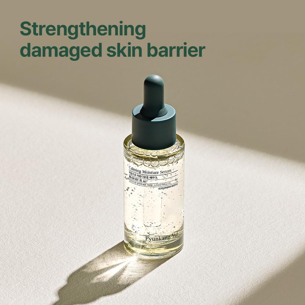 Pyunkang Yul Calming Moisture Serum for Strong Daily Moisturizing Power, Skin Revival & Soothing Care with Centella Asiatica, Tea Tree, 5 Hyaluronic Acids, Ceramide |