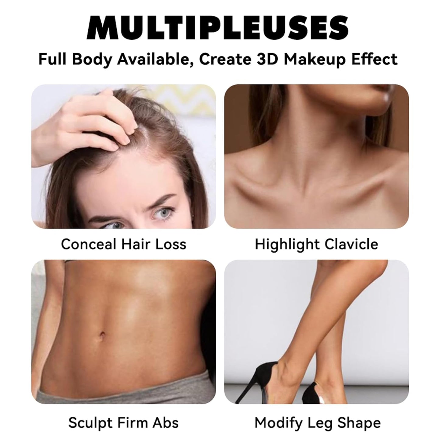 3Pcs Cream Contour Stick Makeup Kit,Create Face Contour,Highlighter Stick,Blush stick for Sculpt the Cheeks,Bronzer Contour Sticks,Waterproof and Long-lasting Contour makeup set,Non-greasy（02#05#06#）