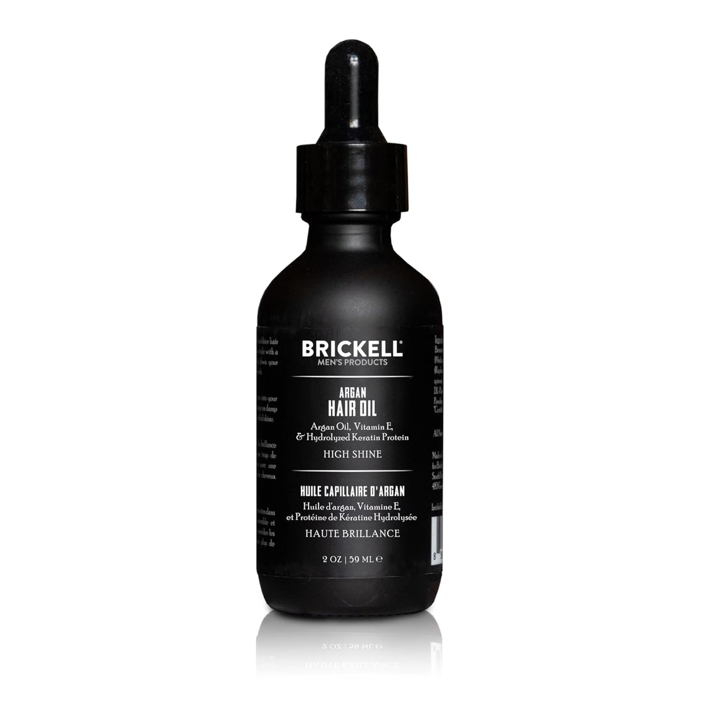 Brickell Men's Argan Oil for Hair, Natural and Organic Hair Oil For Men, Lightweight Hair Treatment, 2 Ounce, Scented
