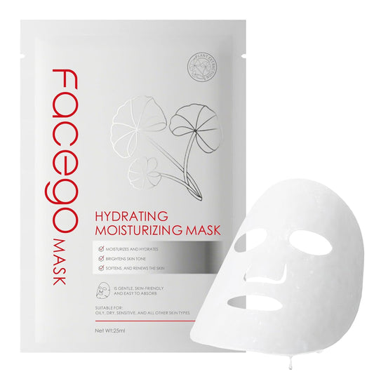 Collagen Face Mask - Hydrating & Moisturizing Sheet Mask with Natural Centella Asiatica for Soothing Skincare, Deeply Nourishing Dry Skin 1-Count