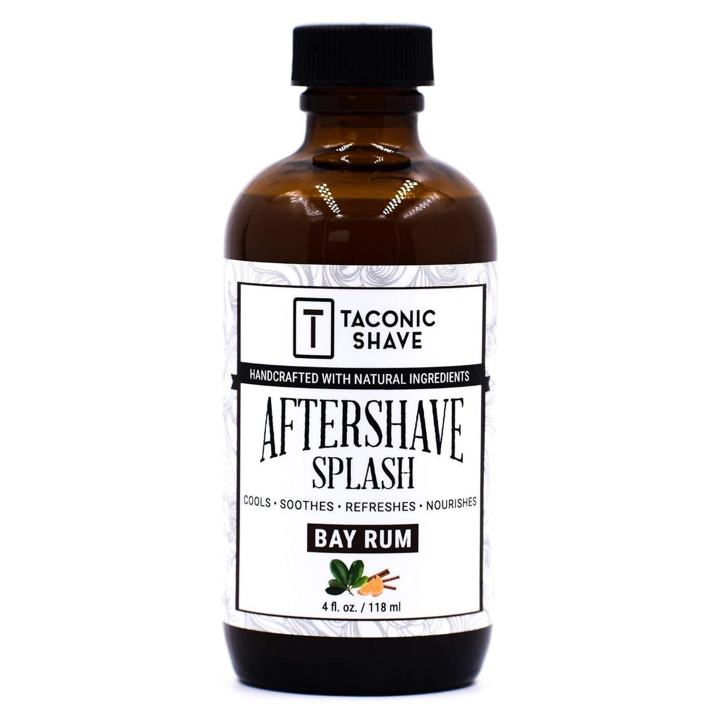 Taconic Shave Bay Rum Aftershave Splash – Alcohol-Free Natural Men’s After Shave – Soothes, Tones & Hydrates Skin – 4 oz Made in USA
