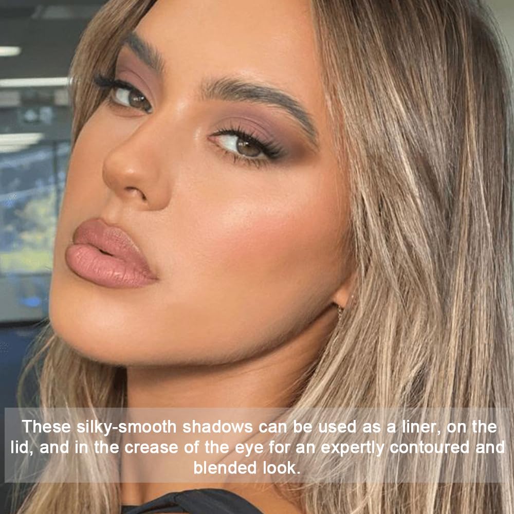 10 Color Matte Neutral Eyeshadow Palette - Neutral Taupe & Grey Brown Shades, Blendable Long-Lasting, Vegan Cruelty-Free Natural Nude Eye Shadow Palette for Women, Professional Makeup Looks