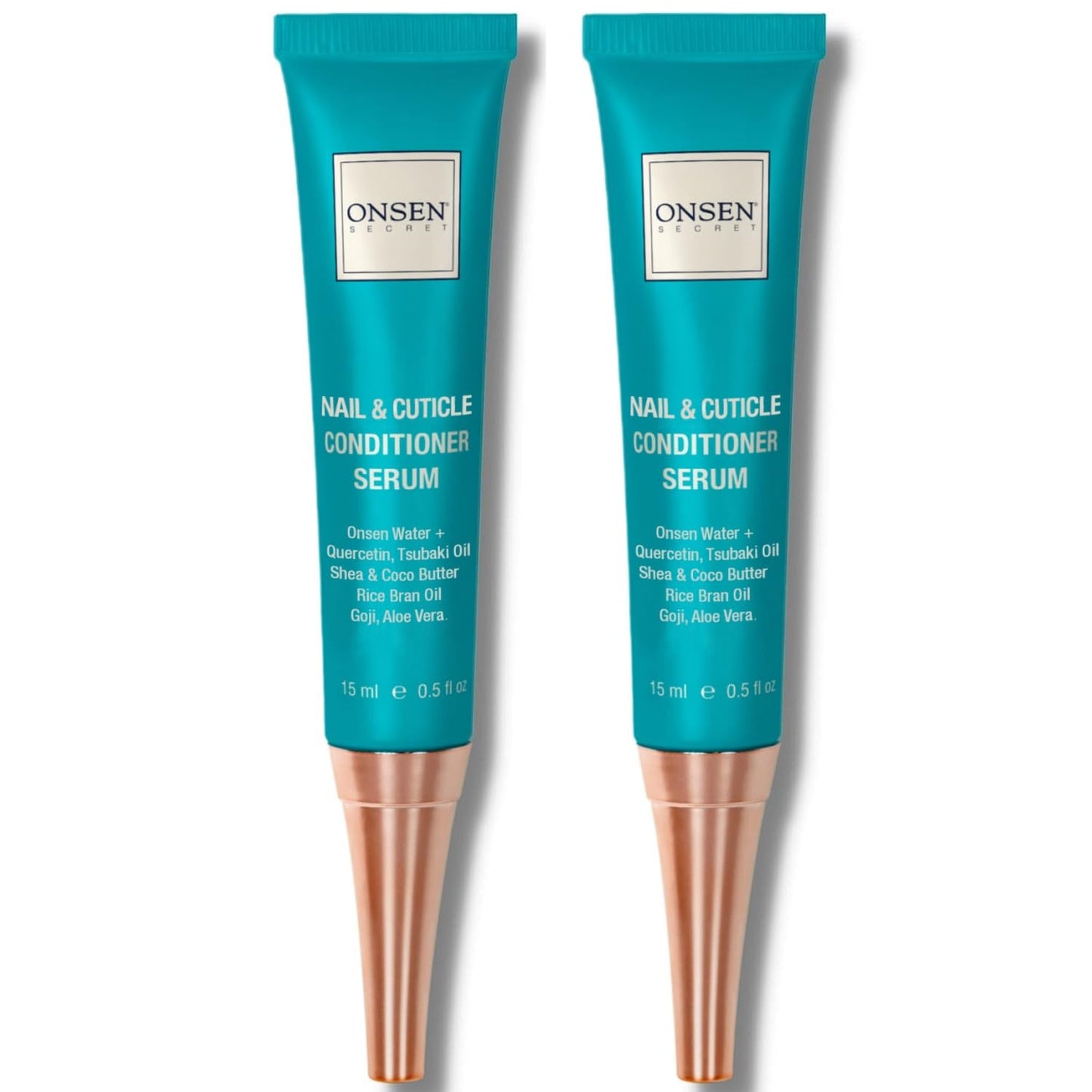 Onsen Nail & Cuticle Cream Treatment w/Japanese Tsubaki, Jojoba & Lavender Oil, Shea Butter – Strengthens Nails, Softens Cuticles - Daily Repair Care (2 Count/15 ml)