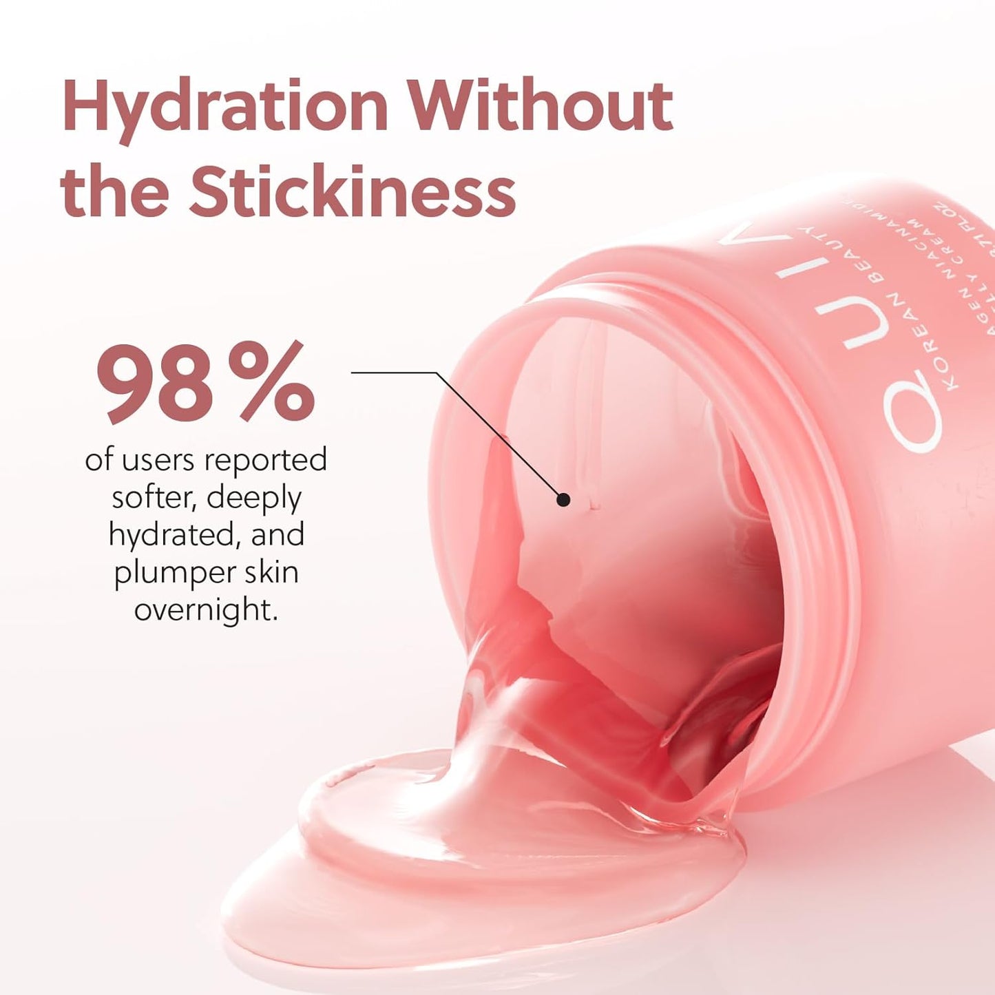 QUIA Collagen Jelly Cream – Lightweight Gel Moisturizer for Glowing, Plump Skin – With Niacinamide and Peptides – Korean Skincare for Daily Hydration