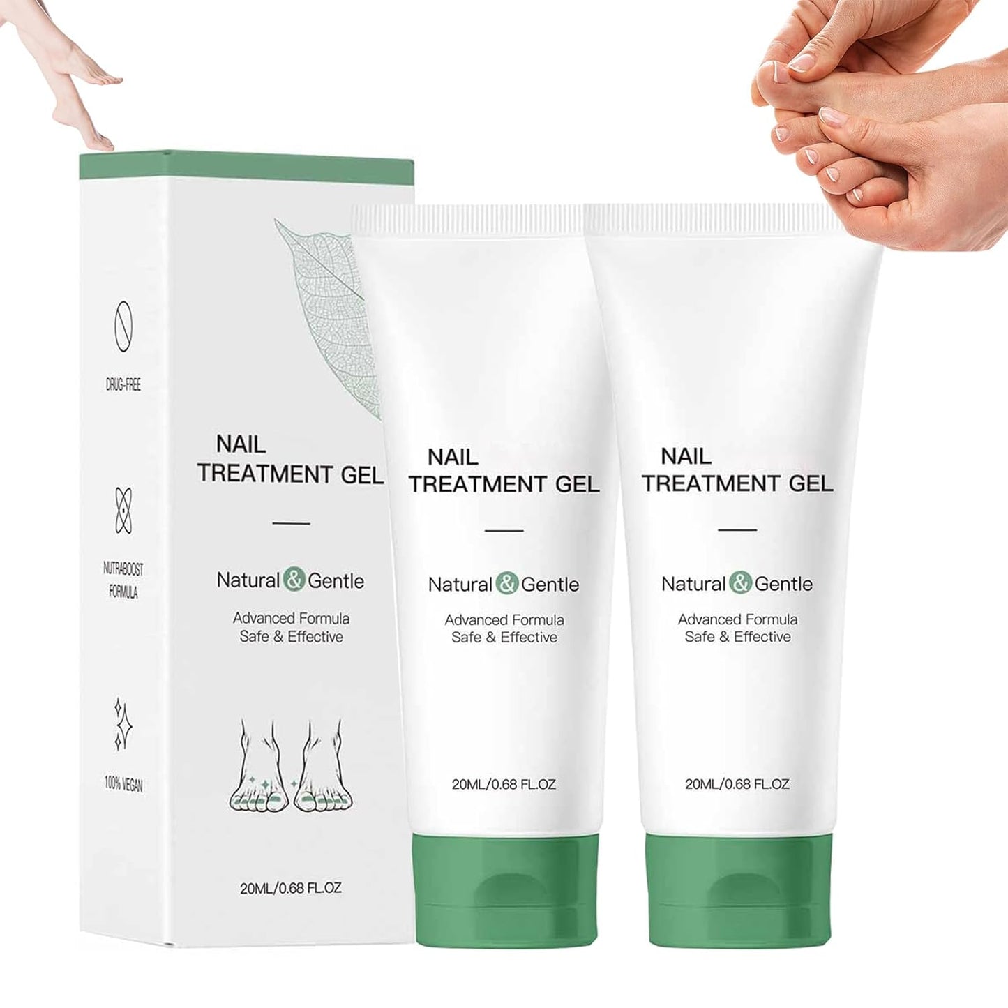 Nutraboost Nail Treatment, Nail Growth Serum for Repair & Strengthener,Multi-Purpose Nail Repair Oil Serum (2)