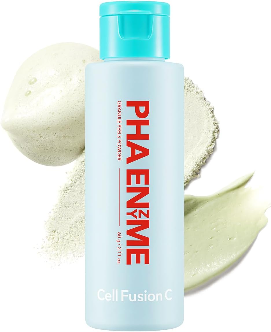 Cell Fusion C PHA Enzyme Granule Peels Cleansing Powder – Multi-Purpose Powder Cleanser for Blackhead Removal & Sebum Control, Exfoliation for Smooth Skin, 2.11 oz / 60g