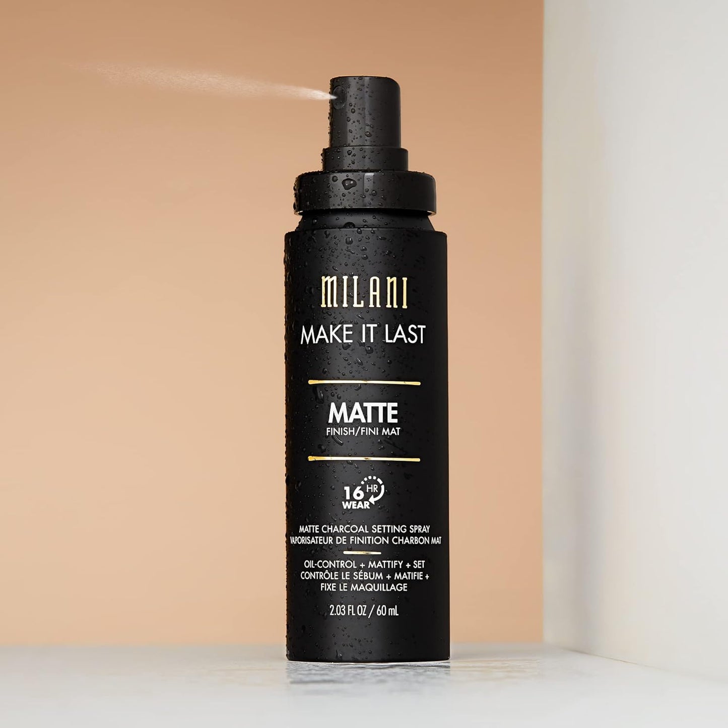 Milani Setting Spray + Primer, Make It Last Original - Natural Finish with Niacinamide for Hydration & Make It Last Matte- Oil Absorbing Charcoal Formula to Control Shine - 2 Pack