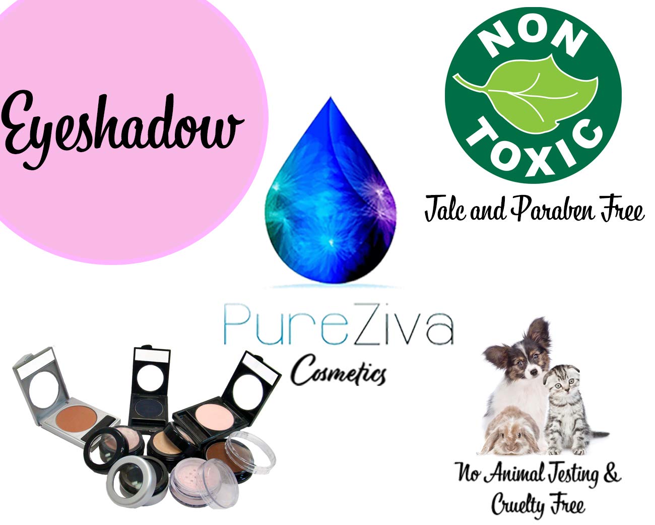 Goddess Glow Nude Gold Beige Glam Baked Shimmer Pressed Powder Single Vegan Eyeshadow; Talc, Paraben & Cruelty Free