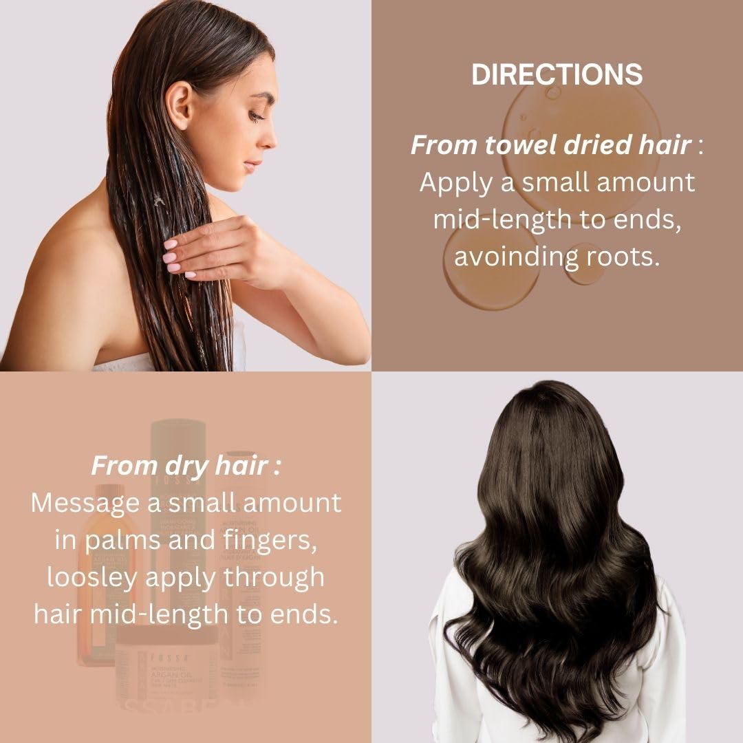 Fossa Nourishing Coconut Oil Hair Treatment with Shea Butter | Lightweight, Paraben Free, Prevents Split Ends, Reduces Breakage, Adds Shine & Frizz Control for All Hair Types | 100ml, 3.4 fl. oz.