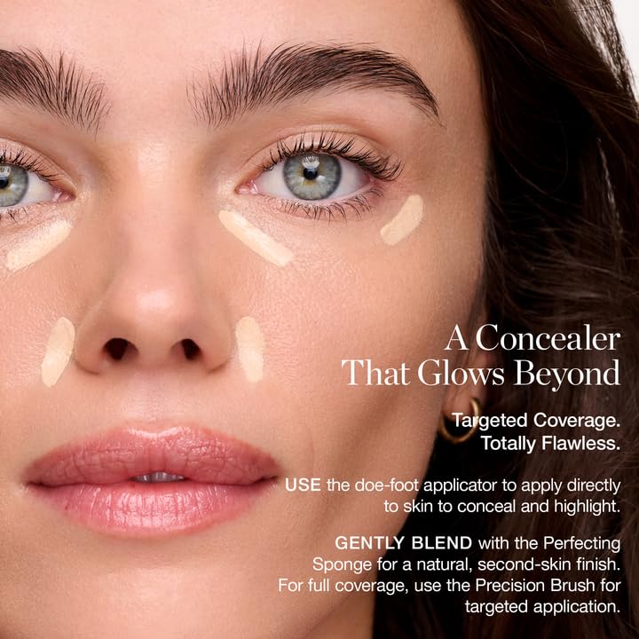 Ogee Complexion Perfecting Under Eye Concealer - Certified Organic Full Coverage Concealer - Buildable Coverage - BALSAM 5.25W - Medium Tan (Warm Undertones)