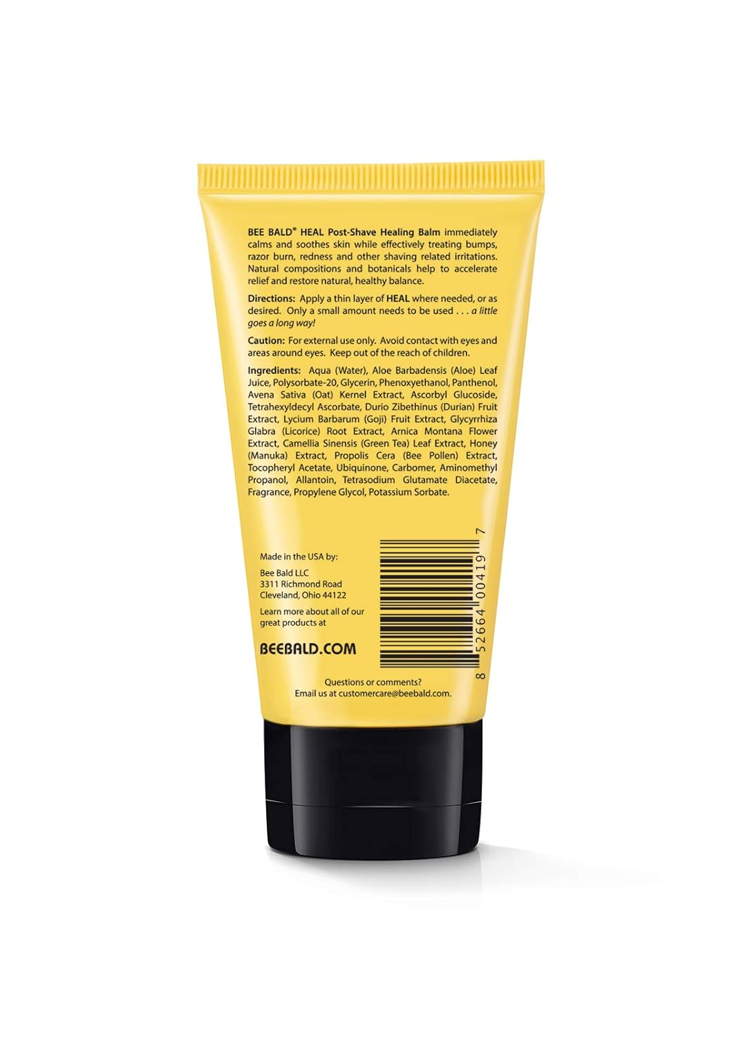 Bee Bald HEAL Aftershave for Men Healing Balm, Immediately Calms & Soothes Damaged Skin, Treats Bumps, Redness, Razor Burn & Other Shaving Irritations, 2 fl oz (Pack of 3)