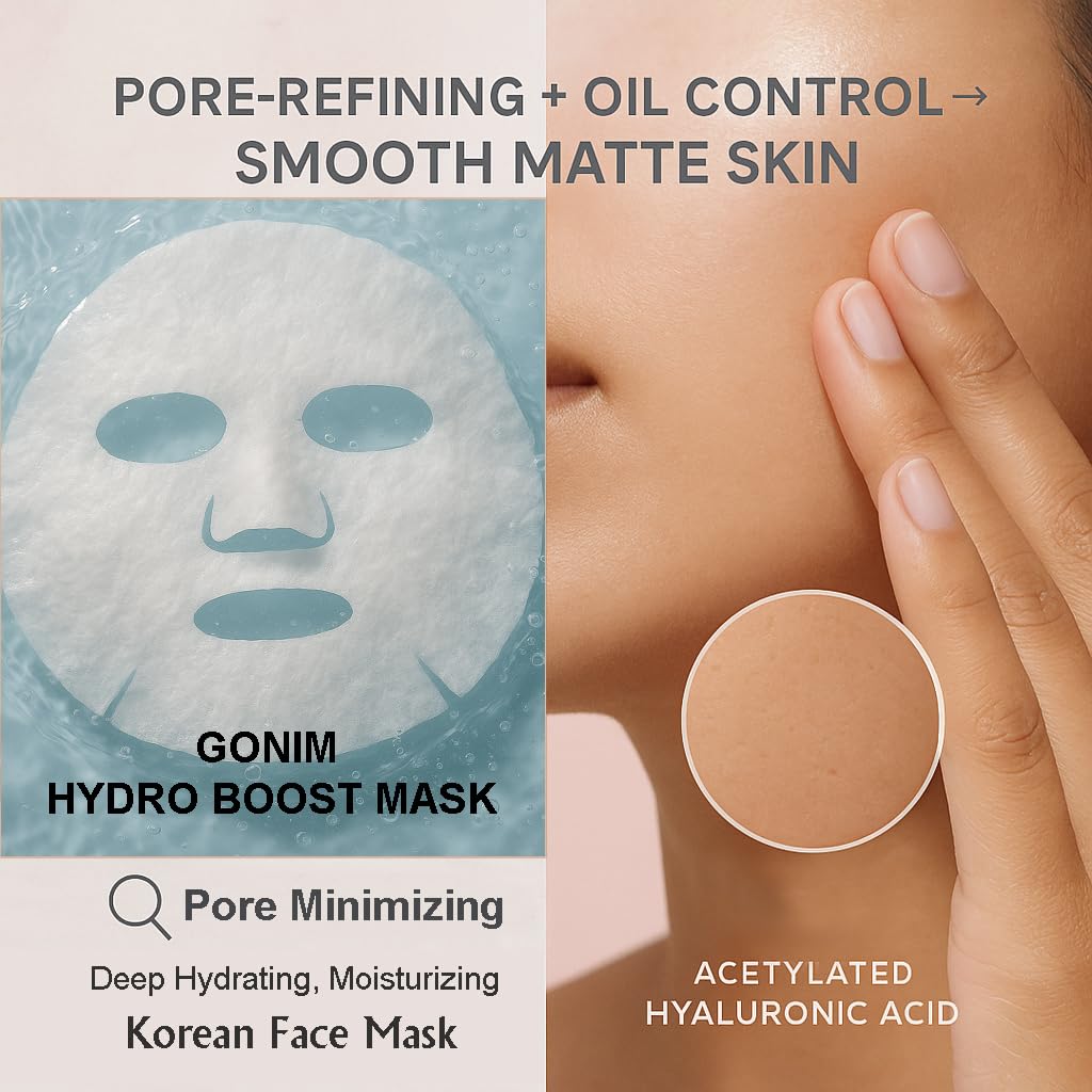 Face Mask Korean Skin Care with Hyaluronic Acid & Collagen Activation- Face Masks Skincare Hydration, Anti Aging & Moisturizing Sheet Mask for All Skin Korean Face Mask 20 Sheets