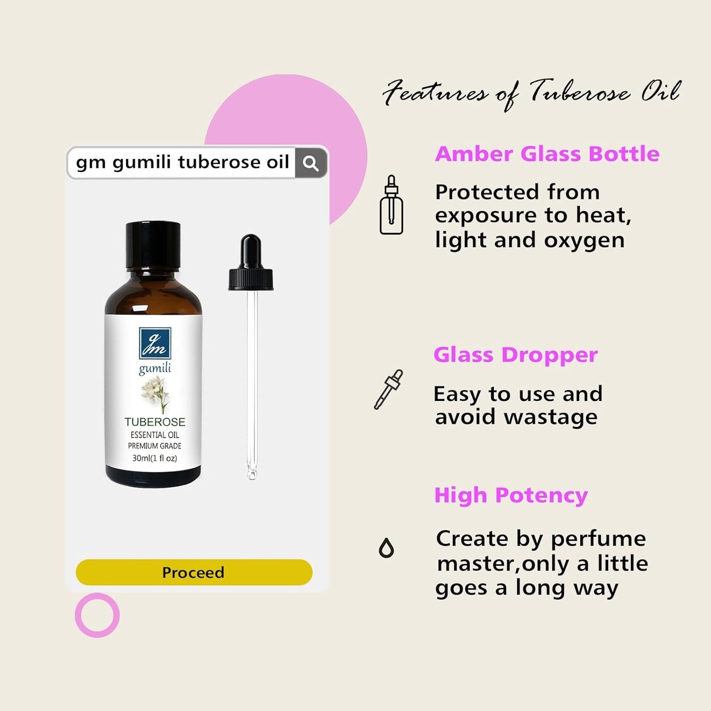 Tuberose Essential Oil, Home Fragrance Oil, Candle Scents Soy Wax Candle Making, Freshie Scents Oils for Soap, Dryer Balls, Diffusers, Laundry, Slime -1 oz /30ml