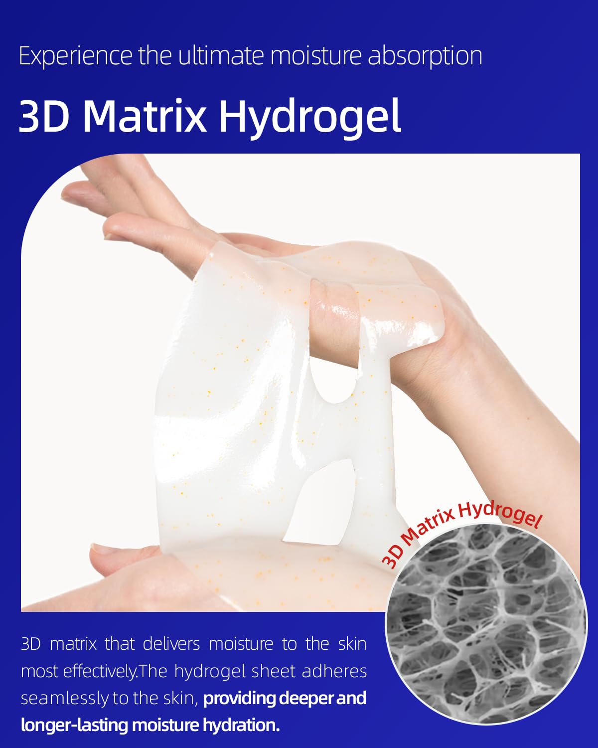 Vita Gel Hydro Facial Mask 5PCS - Brightening Glow & Even Skin Tone, Korean Spa-Strength Gel Mask with Vitamin C+E, Hydrating for Dullness/Dark Spots,Liposome Encapsulated