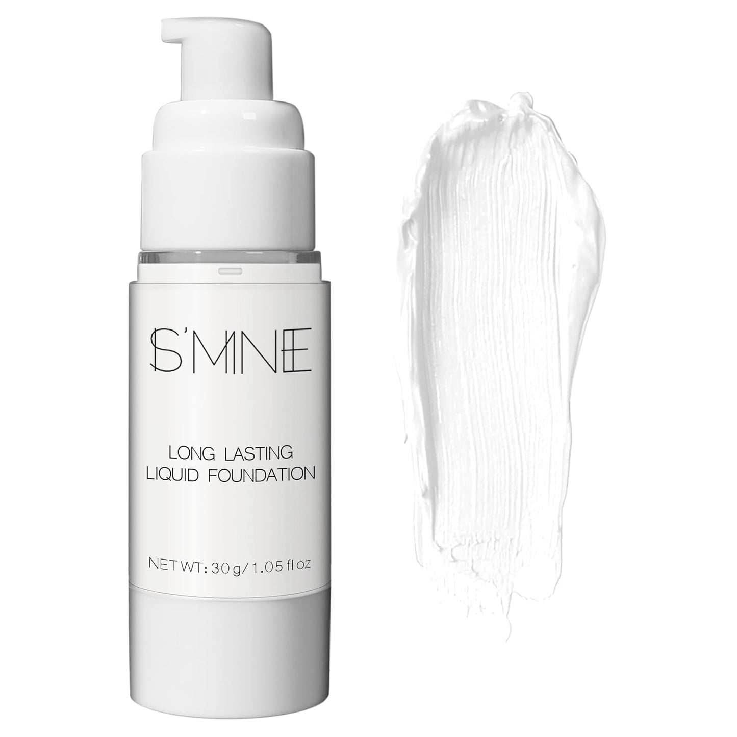 IS'MINE White Liquid Foundation Makeup, Matte Flawless Finish Foundation, Vegan & Cruelty-Free (1.05 Fl Oz, 041)