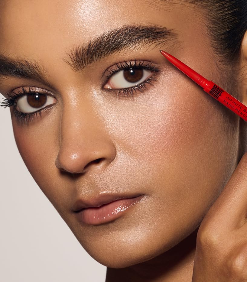 MAKE Beauty Nano Brow, Micro Eyebrow Pencil. Long-Lasting Smudgeproof Eye Brow Makeup for Hairlike Lines. Precision Liner for Natural-Looking Eyebrows - Shade, Cool Brown
