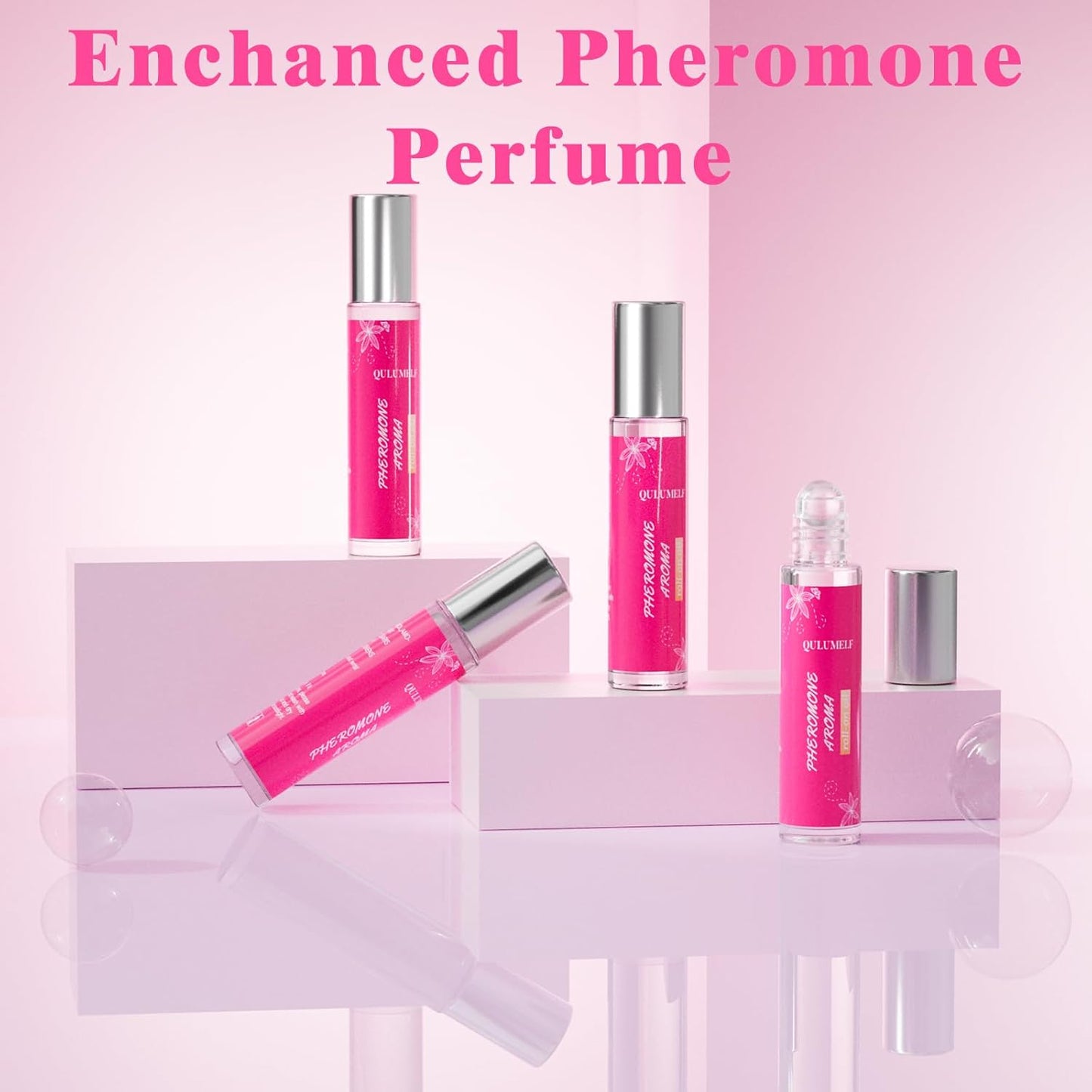 Pheromone Perfume for Women,Fragrance Pheromone Cologne Attract Men, Long Lasting Women's Perfume, Roller Ball Design, Portable and Fruity