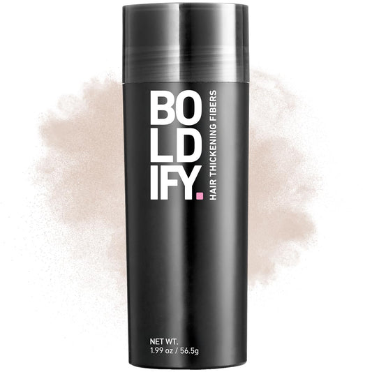BOLDIFY Hair Fibers (56.5g) - Fill In Thinning and Fine Hair for an Instantly Fuller, Thicker Look - 14 Shades for Women & Men - Light Blonde