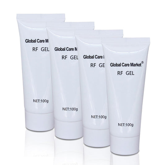 RF Gel 4 Pack-Conductive Gel for Facial Microcurrent, Hydrating Cream for Use With Radio Frequency Face and Body Machines, Skin Cooling Primer for IPL Hair Removals