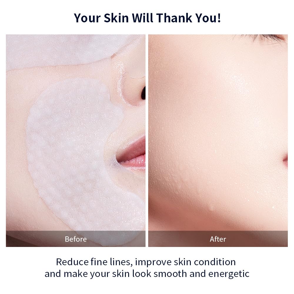 REAL DEEP HYALURONIC ACID ANTI-WRINKLE MASK,Multi-Zone Hyaluronic Acid Anti-Wrinkle Face Mask, Deeply moisturize and reduce fine lines on the skin, keeping the skin firm and soothing