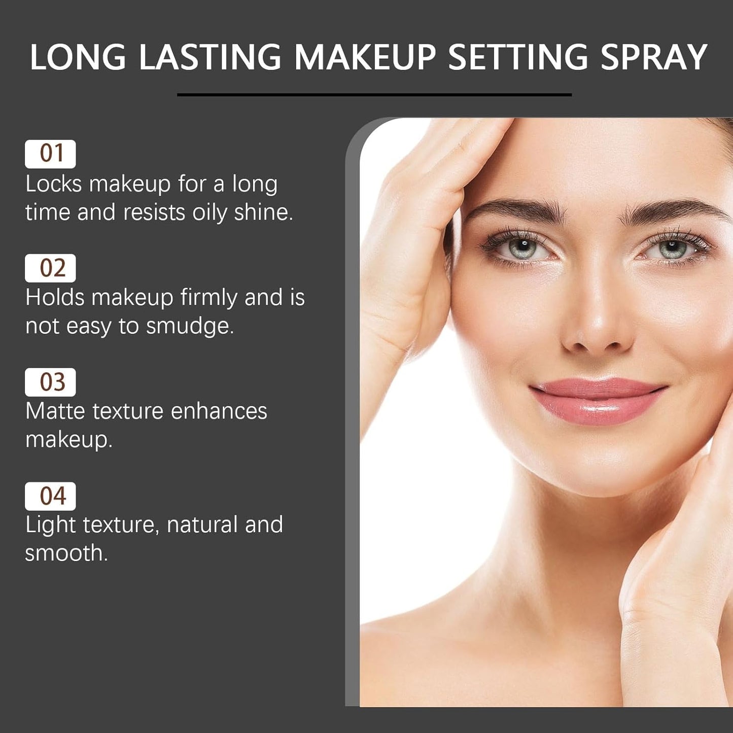 Make Up Setting Spray, Matte Finish Setting Spray for Makeup, Long Lasting, Natural Finish, Smudge Proof, Hydrating Face Mist for All Day Wear (100ML)