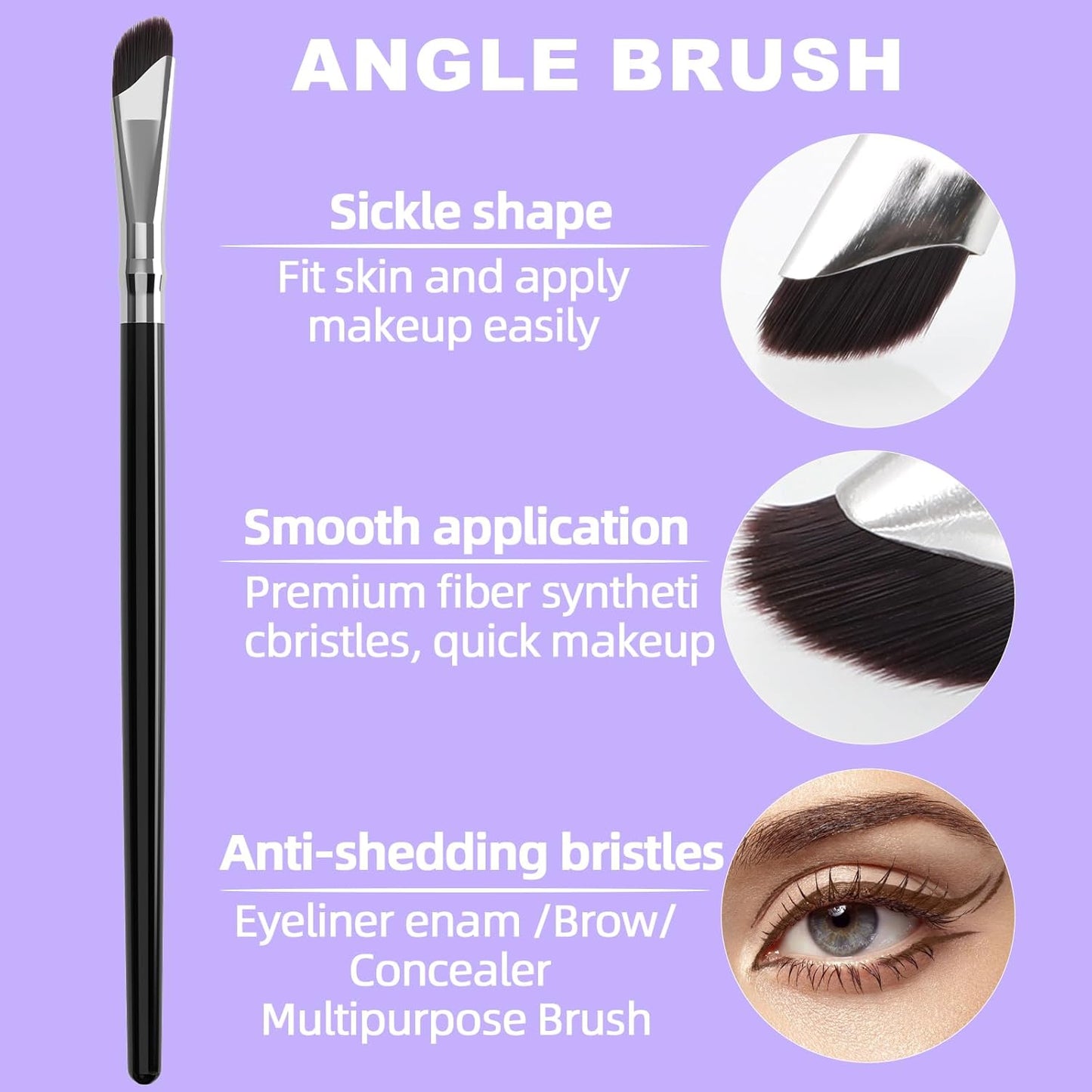 LAVONE Eyeliner Set - Waterproof Makeup Kit with Liquid Eye Liner Pencil, Gel Eyeliner and Angled Eye Liner Brush, Waterproof, Smudge Resistant, Long Lasting Formula - Black